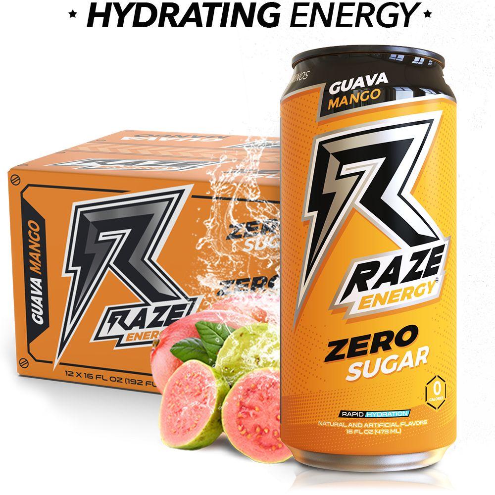 REPP Sports - RAZE Energy Drink-12-Pack-Guava Mango-