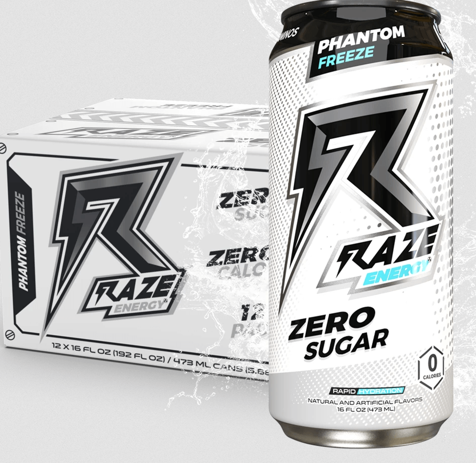 REPP Sports - RAZE Energy Drink-12-Pack-Phantom Freeze-