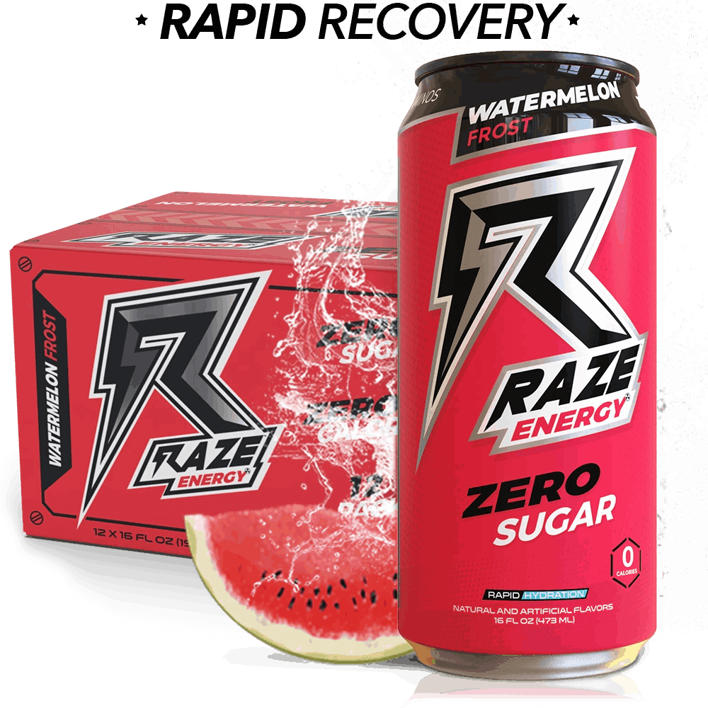 REPP Sports - RAZE Energy Drink-12-Pack-Watermelon Frost-