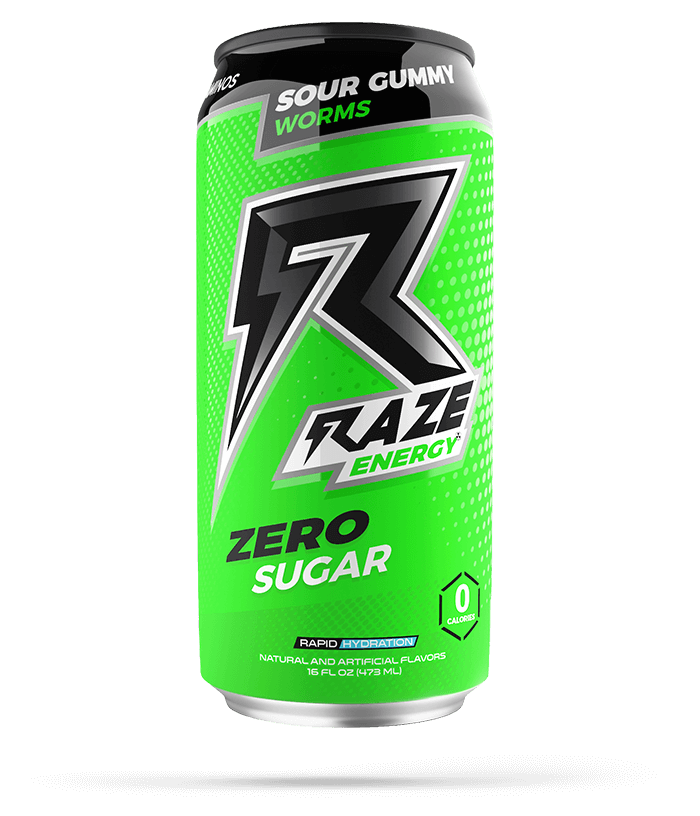 REPP Sports - RAZE Energy Drink-Single-Sour Gummy Worms-