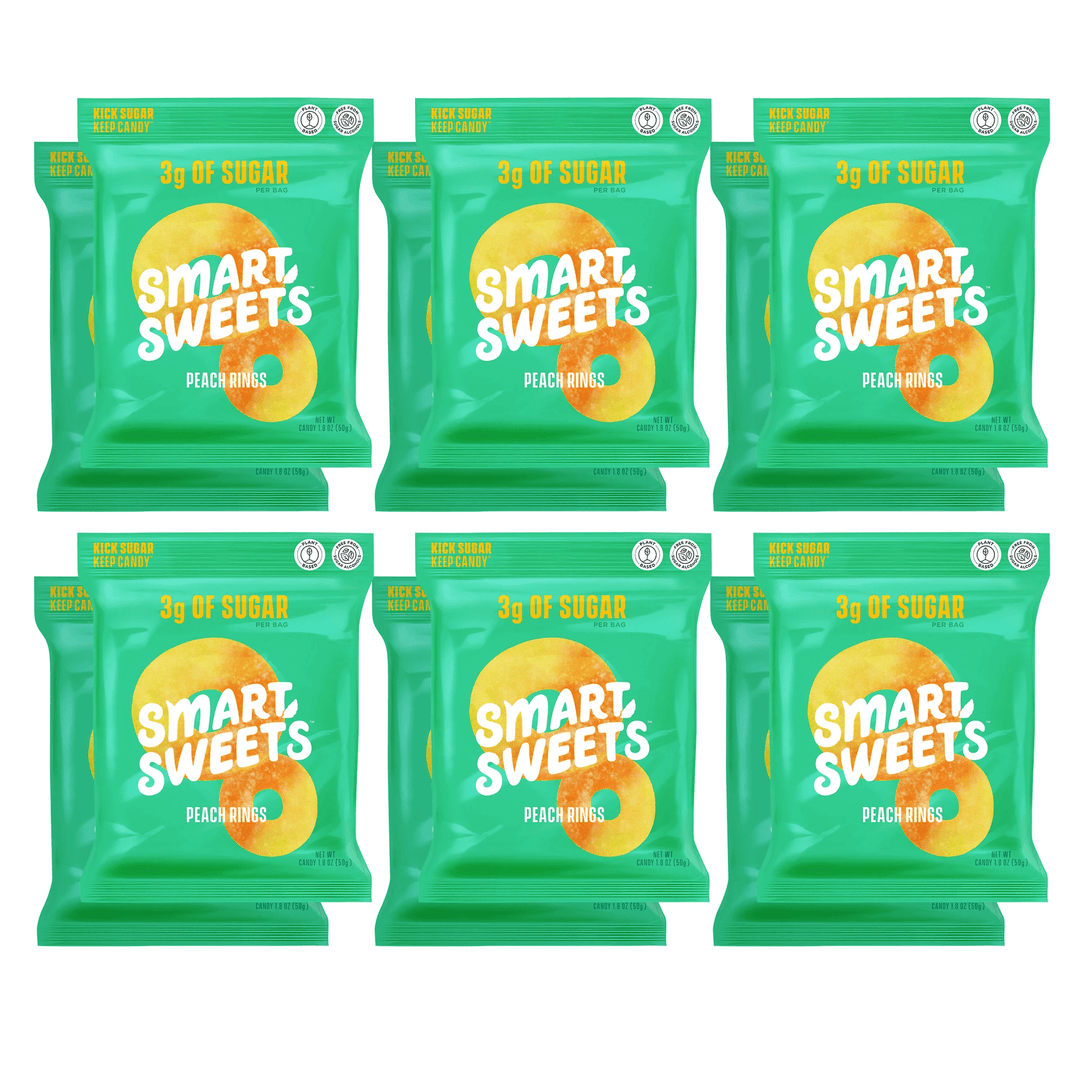 Smart Sweets-12-Pack-Peach Rings-