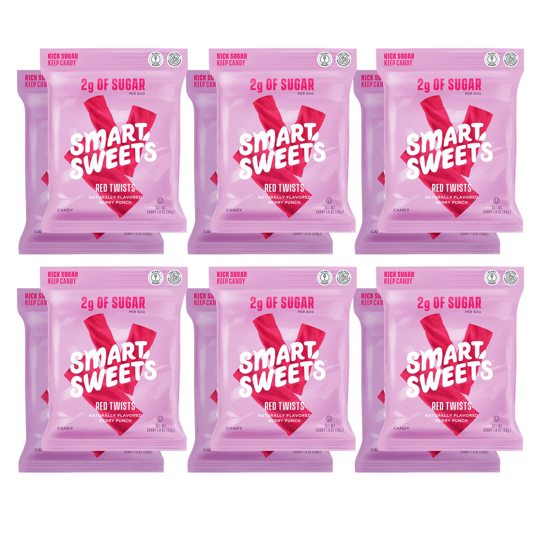Smart Sweets-12-Pack-Red Twists-