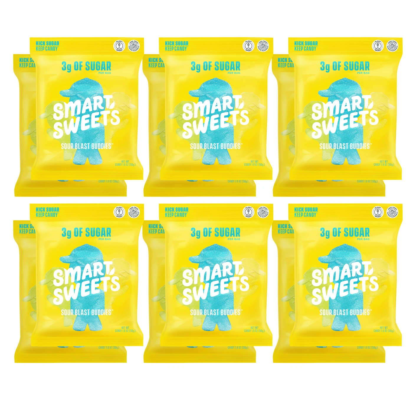 Smart Sweets-12-Pack-Sour Blast Buddies-