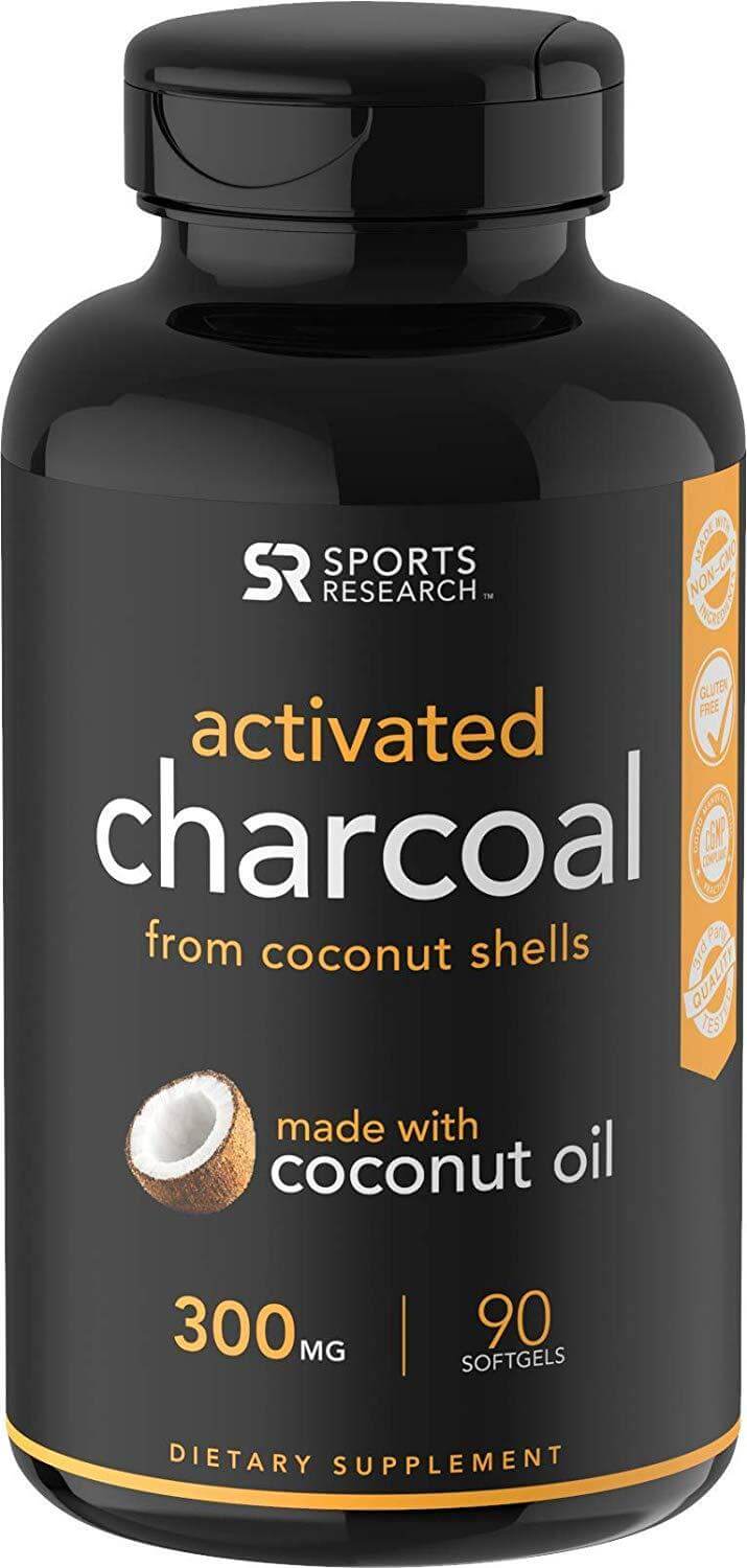Sports Research ACTIVATED CHARCOAL 90 Softgels-