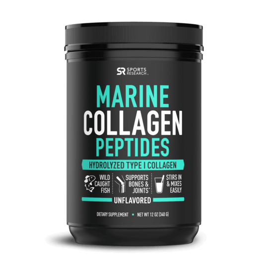 Sports Research - MARINE COLLAGEN PEPTIDES 34 Servings Unflavored-