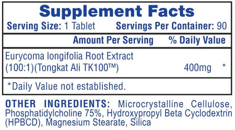Hi-Tech Pharmaceuticals - TONGKAT ALI - 90 Tablets