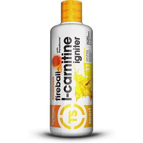 Top Secret - FIREBALL L-CARNITINE-31 Servings (16 fl oz)-Pineapple-
