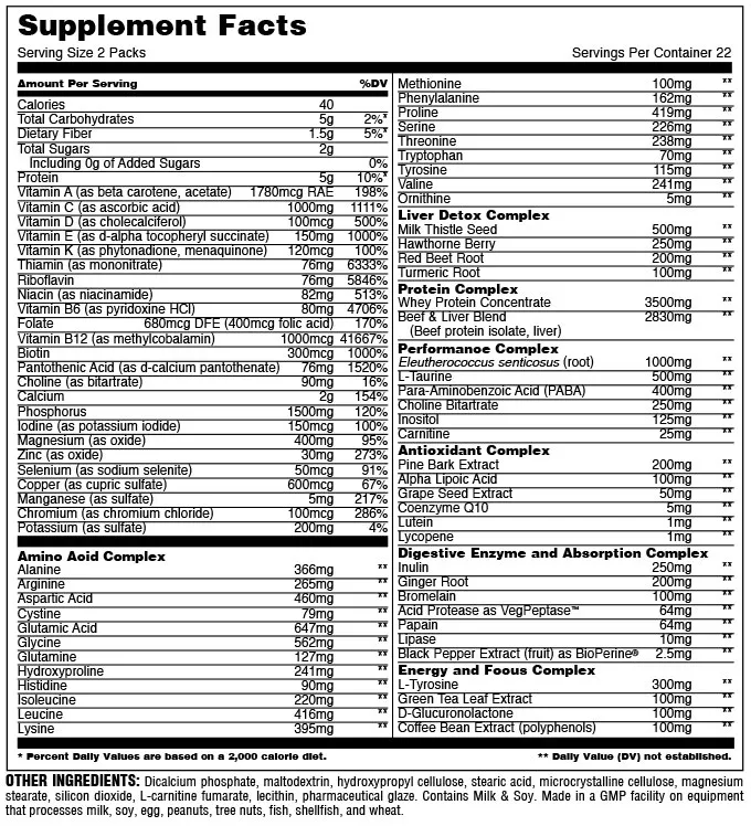 Universal Nutrition ANIMAL PAK 44 Packs GET YOK D NUTRITION