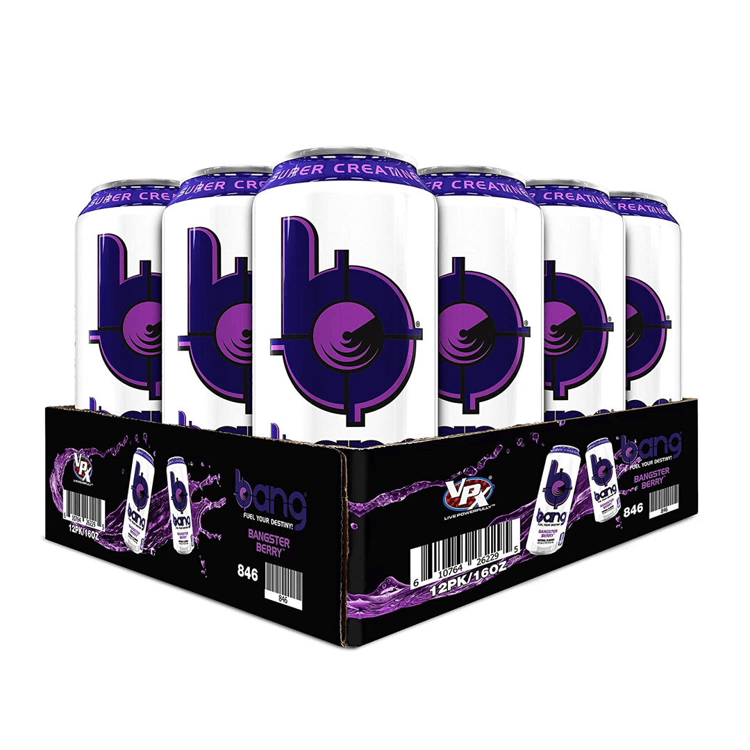 VPX - BANG Energy Drink-12-Pack-Bangster Berry-