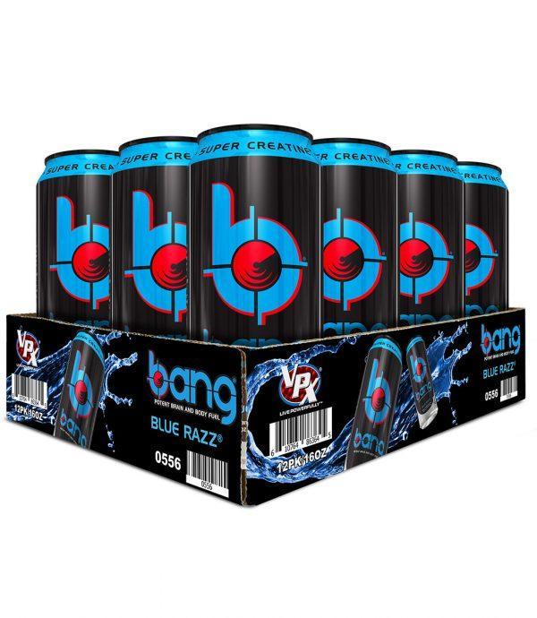 VPX - BANG Energy Drink-12-Pack-Blue Raspberry-