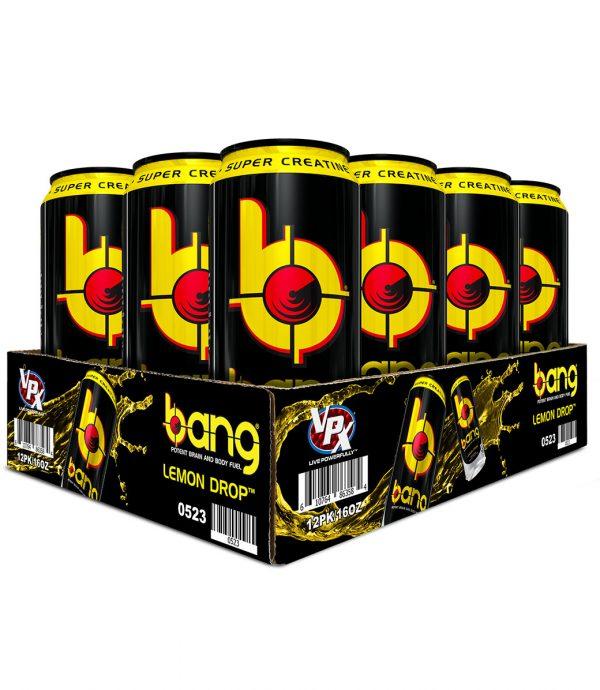 VPX - BANG Energy Drink-12-Pack-Lemon Drop-