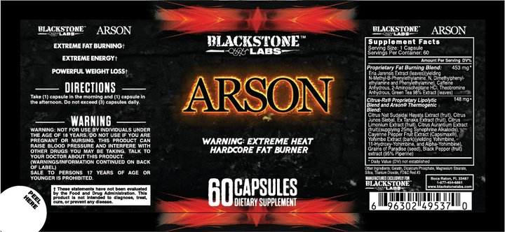 Blackstone Labs - ARSON - 60 Capsules