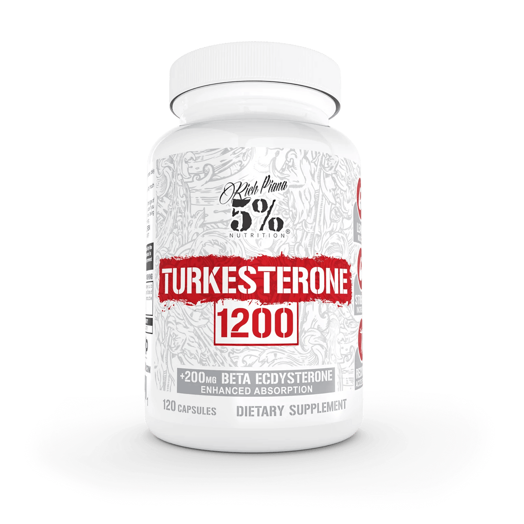 5% Nutrition (TURKESTERONE 1200) 120 Capsules