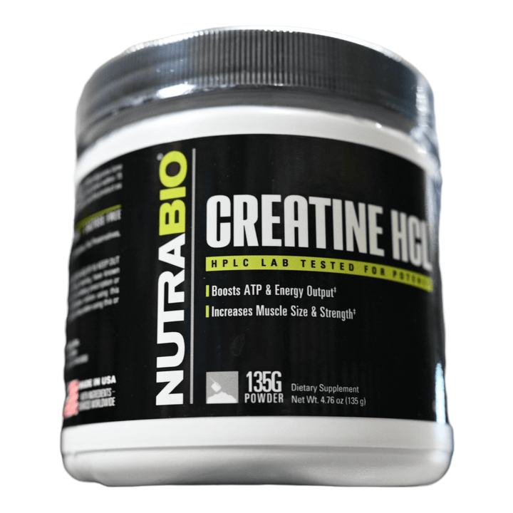 NutraBio - CREATINE HCL Powder - Unflavored 180 Servings LIMITED TIME