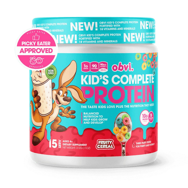 obvi KID'S COMPLETE PROTEIN-15 Servings-Fruity Cereal-