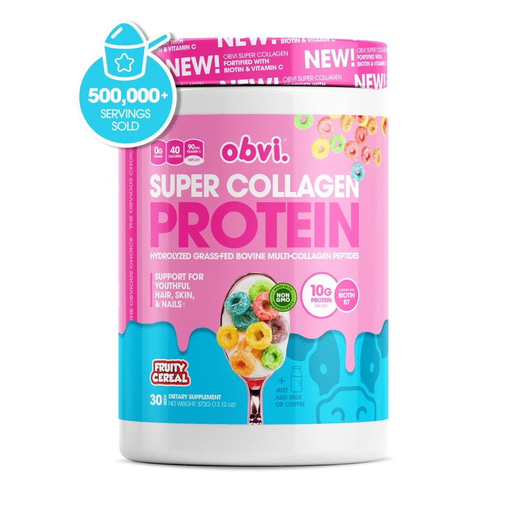 obvi SUPER COLLAGEN PROTEIN-30 Servings-Fruity Cereal-