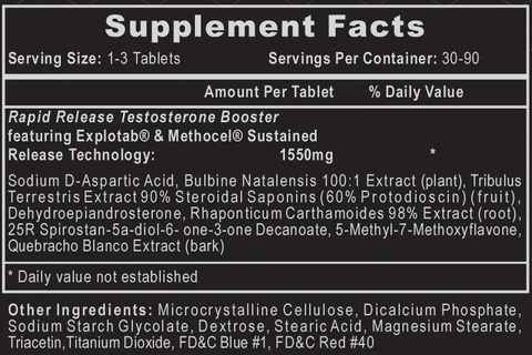 Hi-Tech Pharmaceuticals - BULASTERONE - 180 Tablets